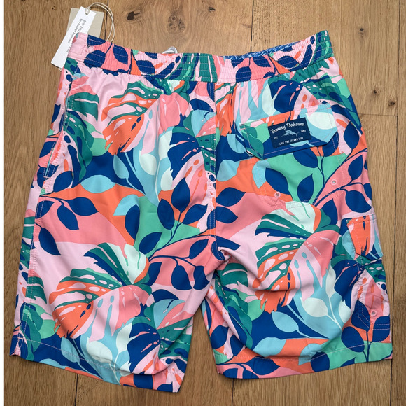 NWT Tommy Bahama Baja Beach Day Blooms Men's Mesh Swim Trunks with Pockets XXL - Picture 5 of 11